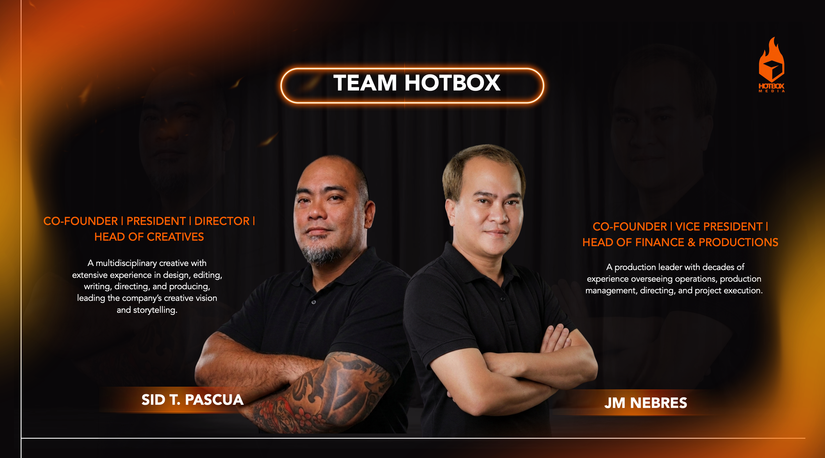 Hotbox Media Productions team members